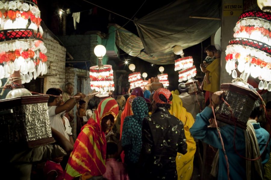 Character: Wedding procession in the Kathputli Colony. Photographer: Josh Cogan