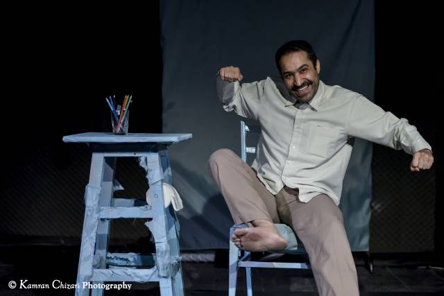 Afshin Hashemi in "Interview" at FringeNYC.