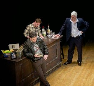 Paul Nugent, Conor McIntyre, and Philip Callen in "The McGowan Trilogy." Photo by Garlia C. Jones-Ly.