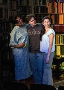 Deborah Tranelli, Pierce Cravens, and Michelle Cabinian in "Hereafter Musical." Photo by John Filo.
