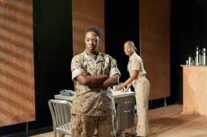 Carolyn Michelle Smith and Kaliswa Brewster in Soldier X. Photo credit: Web Begole. 