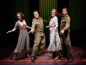 Ellen Zolezzi, Josh Walden, Danette Holden and Jeremy Benton in “Cagney". Photo credit: Carol Rosegg.