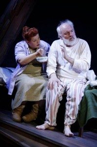 Muireann Kelly and Angus Peter Campbell in "In My Father's Words," part of Brits Off Broadway at 59E59 Theaters. Photo by Carol Rosegg.