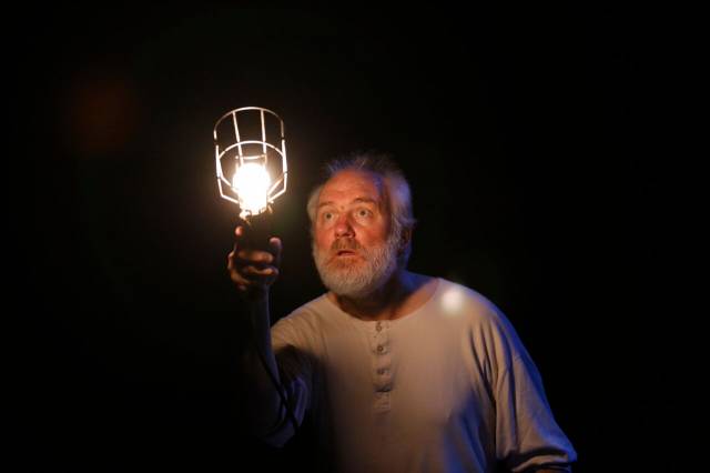 Angus Peter Campbell in "In My Father's Words," part of Brits Off Broadway at 59E59 Theaters. Photo by Carol Rosegg.