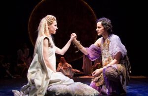 Gia Crovatin and Christian Camargo in Pericles. Photo credit: Henry Grossman