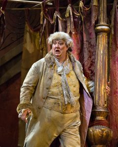 Ambrogio Maestri in the title role of Donizetti's Don Pasquale. Photo by Marty Sohl/Metropolitan Opera.