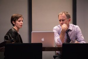 Jocelyn Kuritsky and Bruce McKenzie in STET. Photo credit: Ben Strothmann